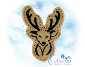 Deer Feltie PATTERN In The Hoop Machine Embroidery Pattern