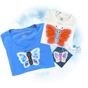 Schmetterling Applikation In The Hoop, Maschinenstickerei