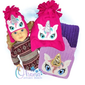 Unicorn Peeker In The Hoop Machine Embroidery Design