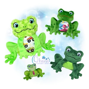 Tree Frog Stuffie In The Hoop Embroidery Machine Design