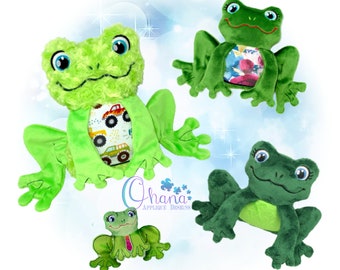 Tree Frog Stuffie In The Hoop Embroidery Machine Design