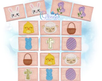Easter Matching Card Game In The Hoop Machine Embroidery Design
