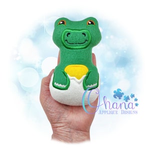 Baby Long Neck Dino In the Hoop Machine Embroidery design