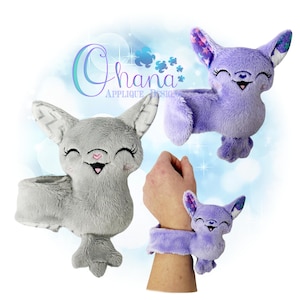 Bat Slap Bracelet Buddy In The Hoop Machine Embroidery Design