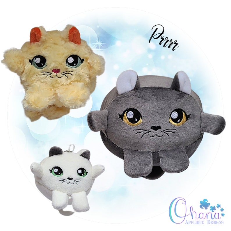 Cat ball in the hoop machine embroidery ith design plush toy  etsy ireland