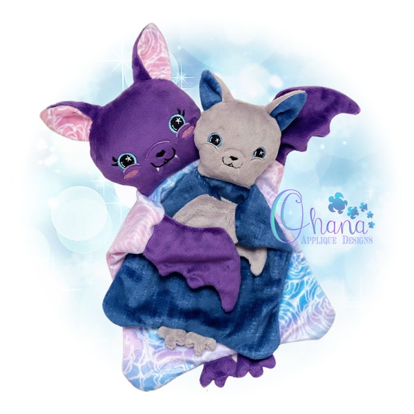 Bat Lovey In The Hoop Machine Embroidery Design