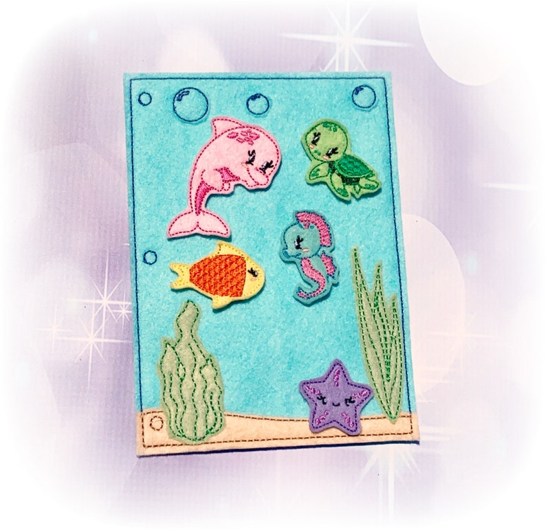 A Day at the Beach Quiet Busy Book Machine Embroidery DESIGN Etsy