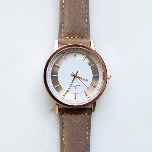 Brown Minimalist Watch, Minimalist Watch, Unisex Watch, Women Watches, Womens Watches, Women's Watch, Womens Watch, Fashion Watch