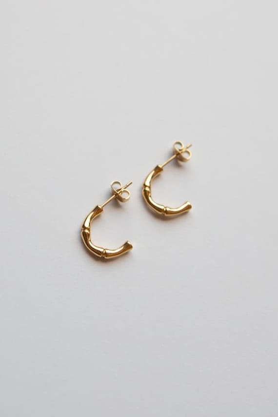 Small 2024 bamboo earrings