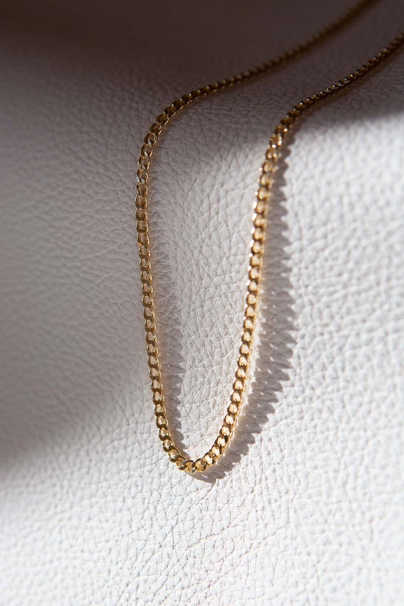 Gold filled Flat Curb Chain 3mm – Chains and Findings