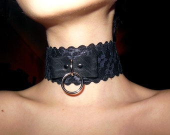 Slave collar, bdsm collar, submissive collar, bondage collar, bdsm kitten c...