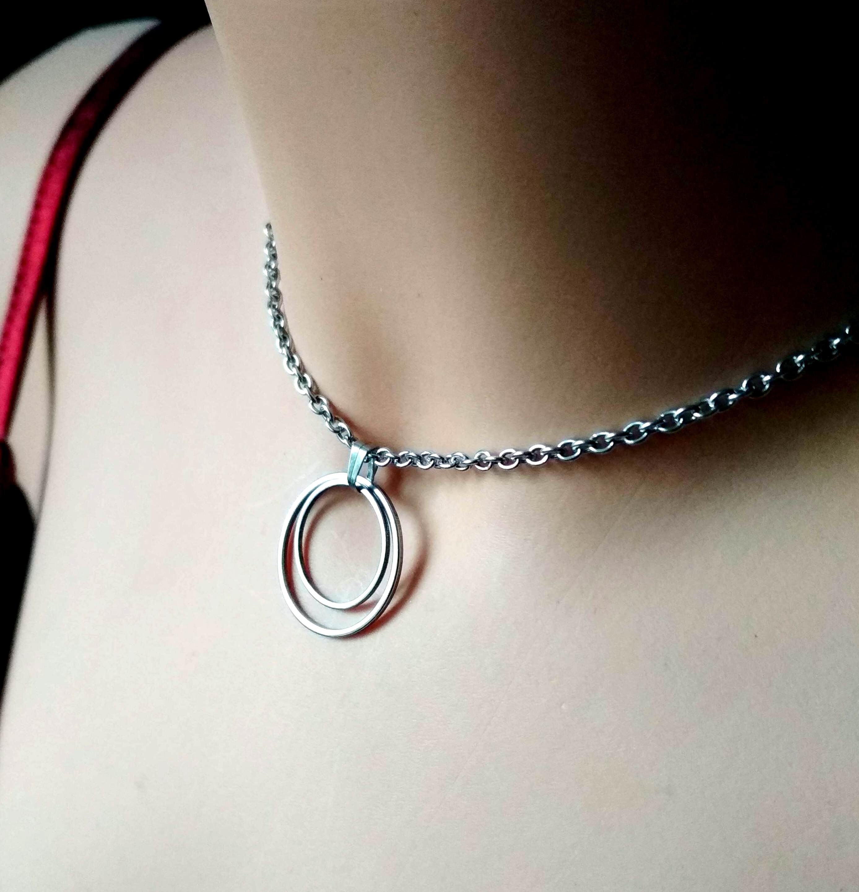 Discreet Day Collar O Ring Choker Necklace Submissive Collar sm 247 Wear Jewelry Weddings Ugaurbanag Com
