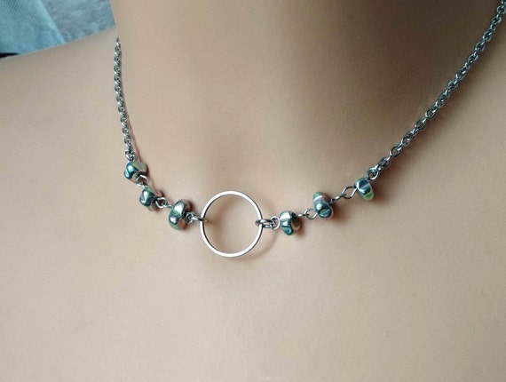 Day Collar sm 24 7 Wear O Ring Choker Necklace Delicate Day Etsy Day Collar sm 24 7 Wear O Ring Choker Necklace Delicate Day Etsy