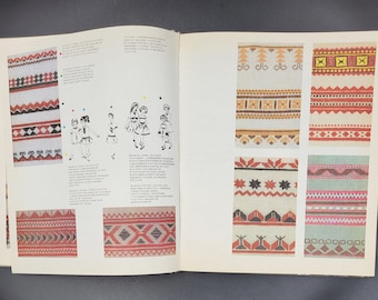 EMBROIDERY. Vintage Slovak Book in Russian. Decorative Needlework. Album on Slovak Folk Embroidery.