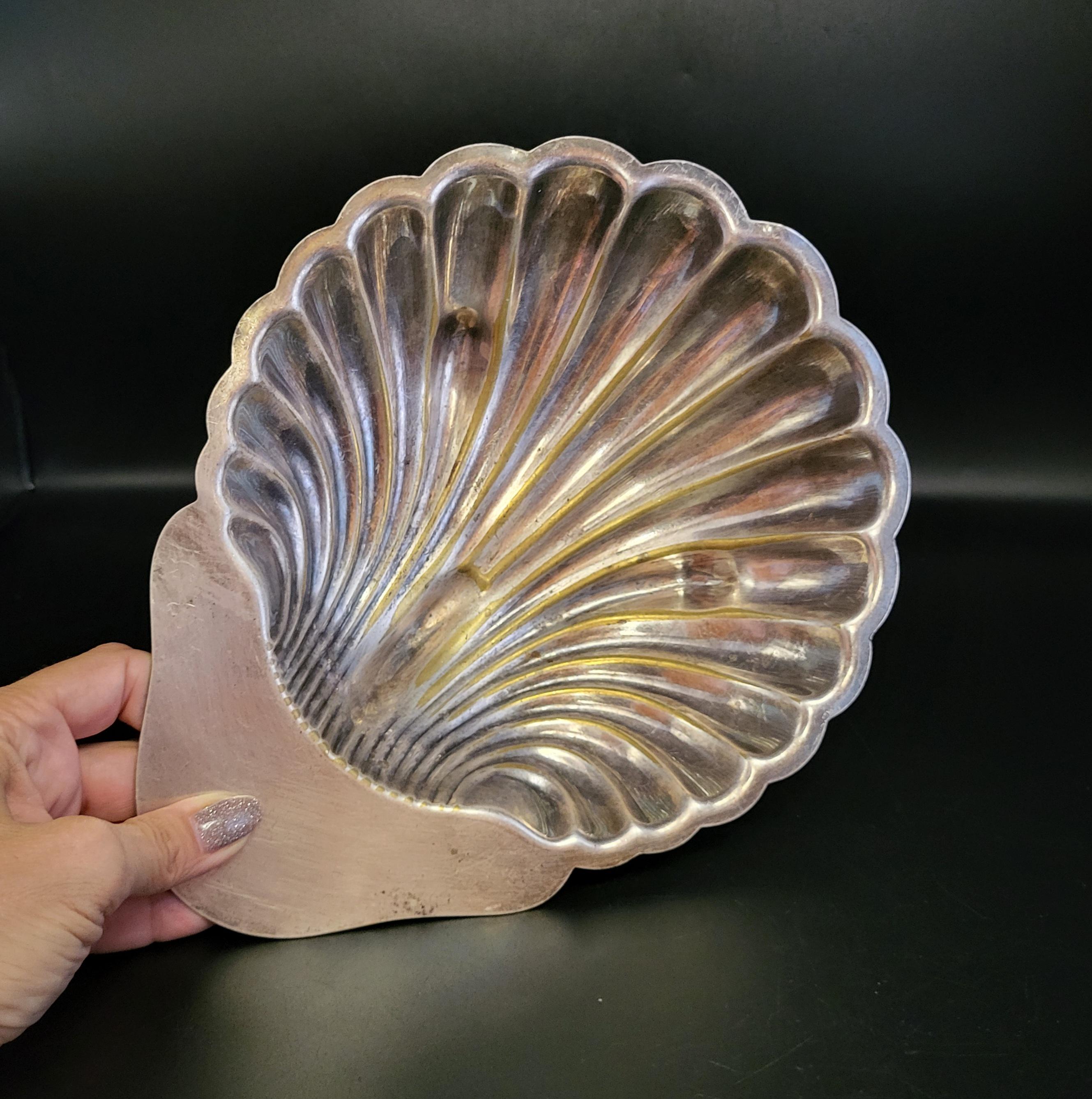 CHRISTOFLE　FLEURON シルバートレイ　シェルプレート Christofle Fleuron Silver Plated Shell Serving Dish - France - Etsy