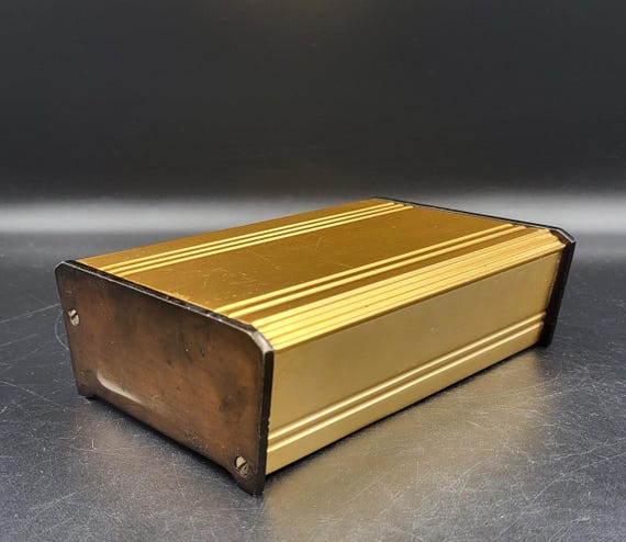 cigarette table box Vintage Stainless Steel Cigarette Box, USSR Trinket Holder
