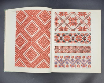 ART NEEDLEWORK. Album on Ukrainian Folk Embroidery. Decorative Needlework. Vintage Soviet Book.