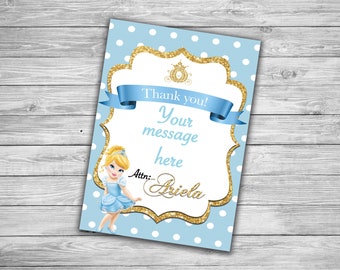 Cinderella / Toddler Cinderella / Thank You Card / Digital Printable
