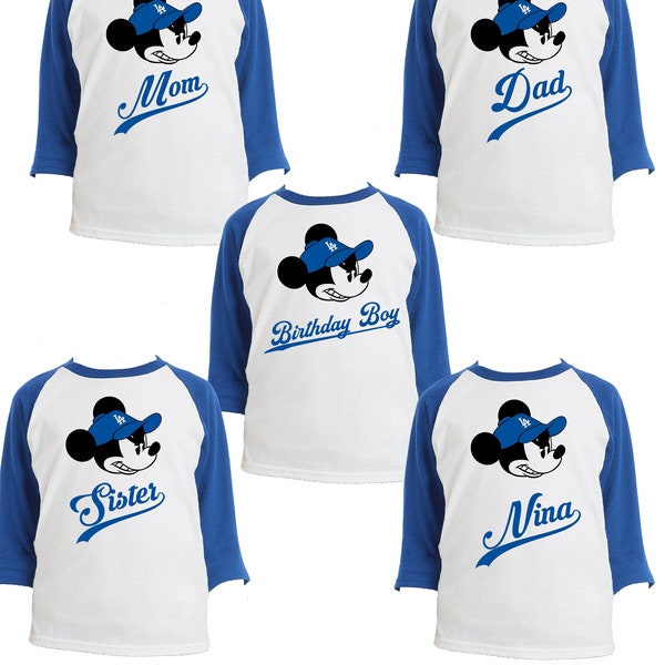 Mickey Mouse Dodgers Shirt Etsy