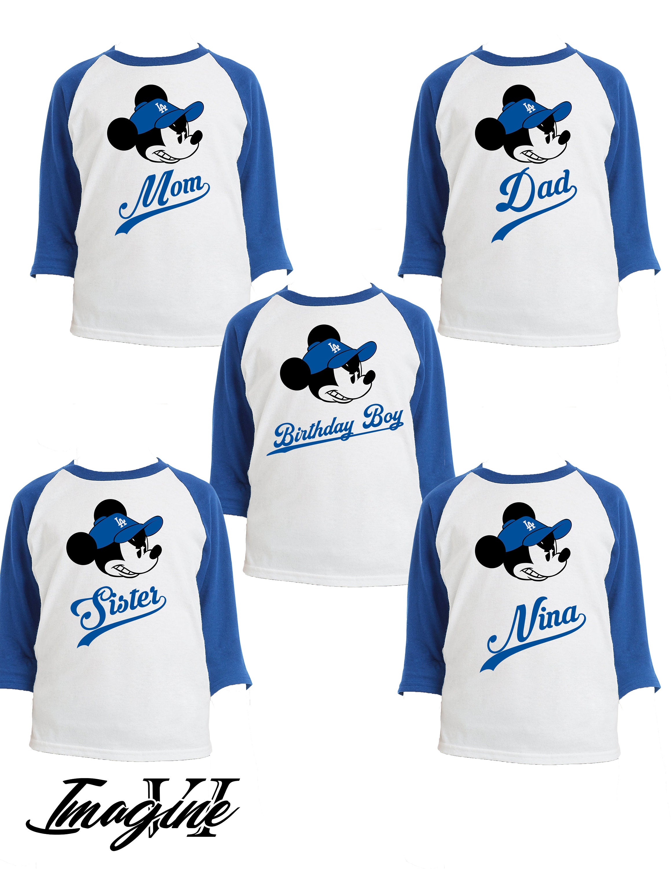 Disney Shirt Mickey Dodgers Inspired T-shirt Baseball -  Hong Kong