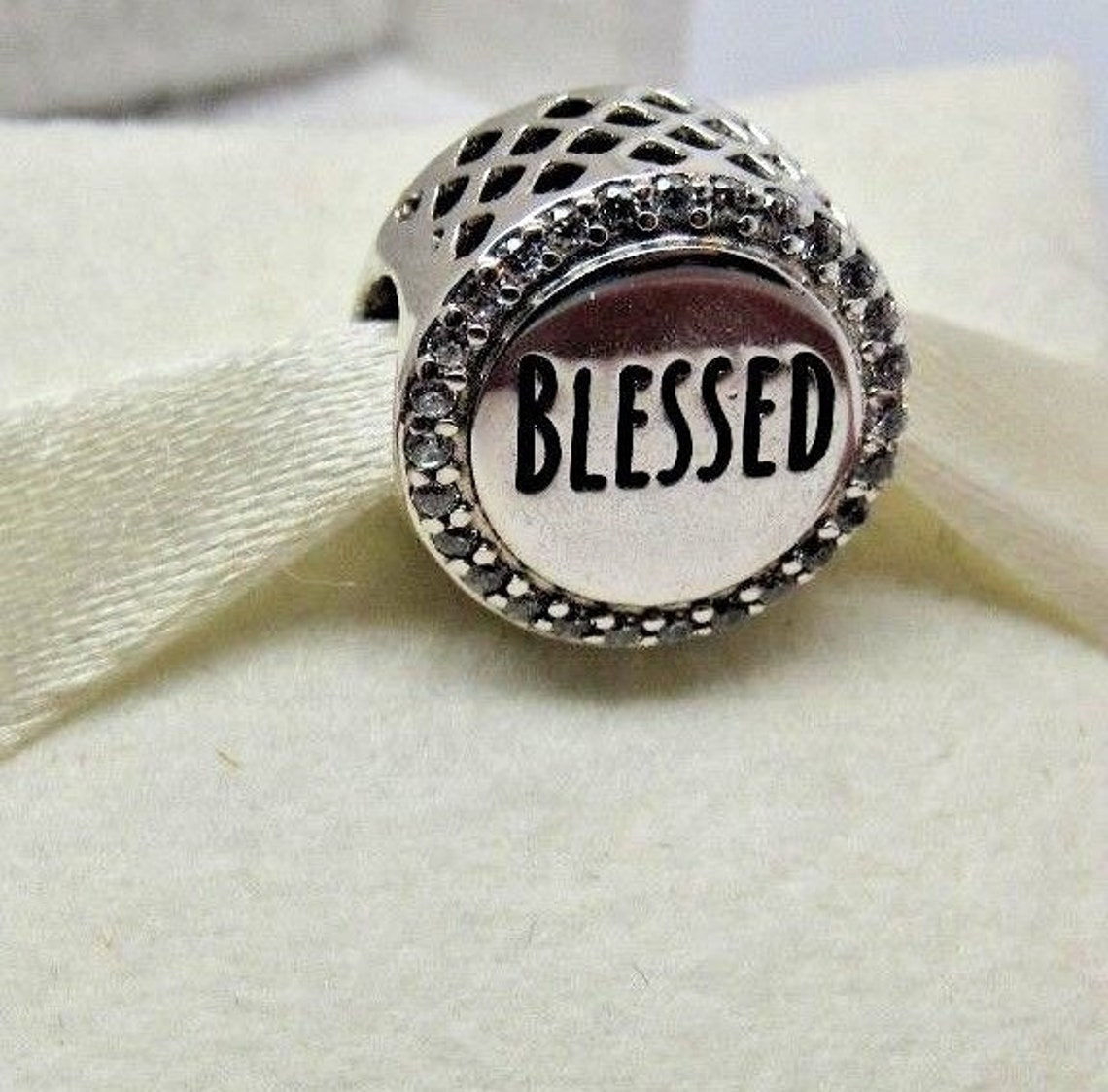Echte Authentische Pandora Sterling Silber BLESSED Charm Etsy