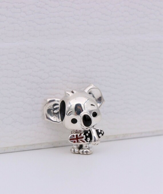 PANDORA Authentic Sterling Silver SURFING KOALA Charm 799031C01