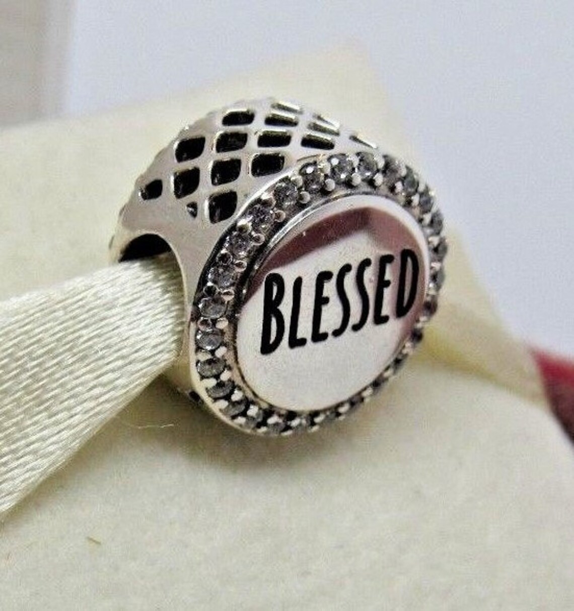 Echte Authentische Pandora Sterling Silber BLESSED Charm Etsy