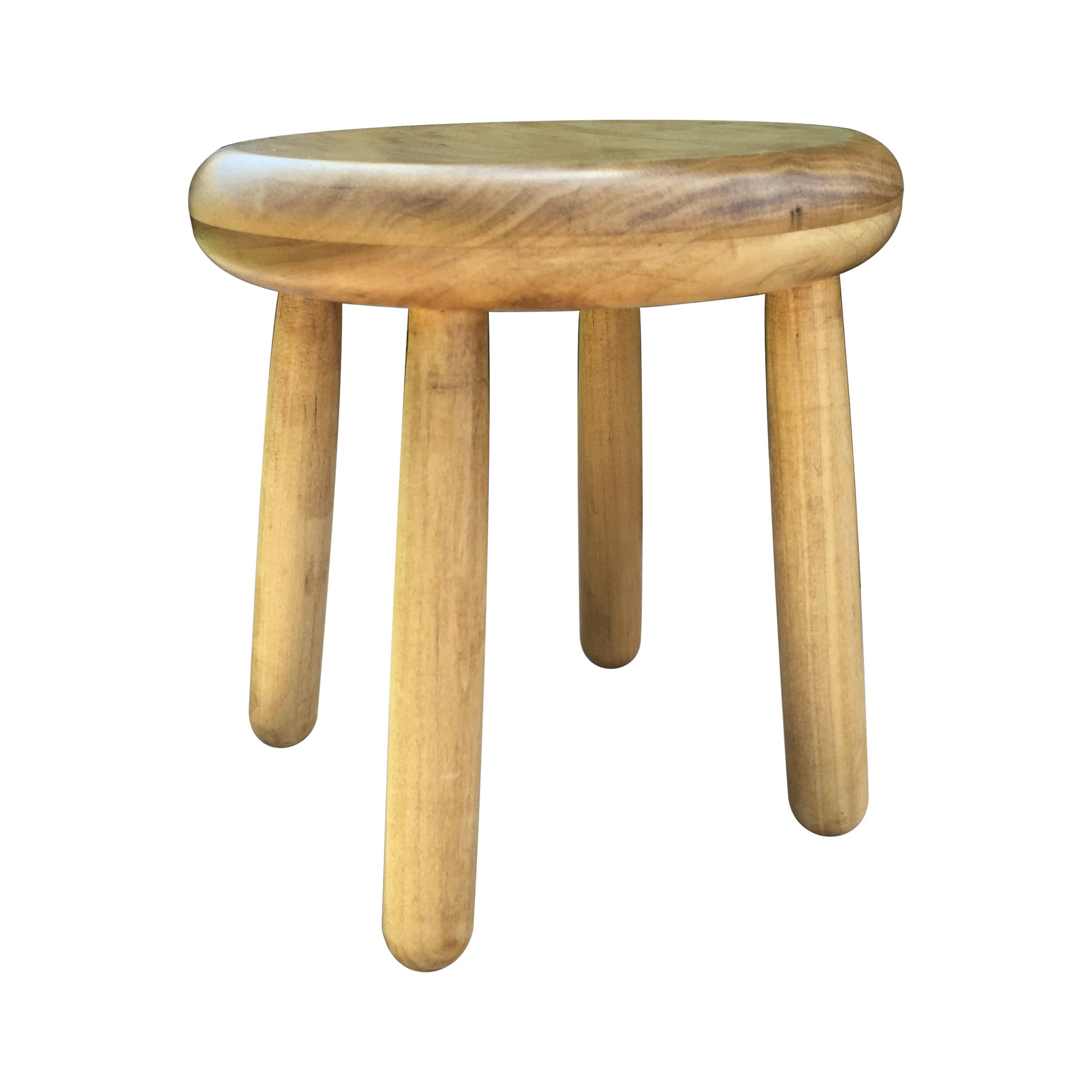 Small Wood Four Legged Stool Modern Plant Stand Choose Etsy