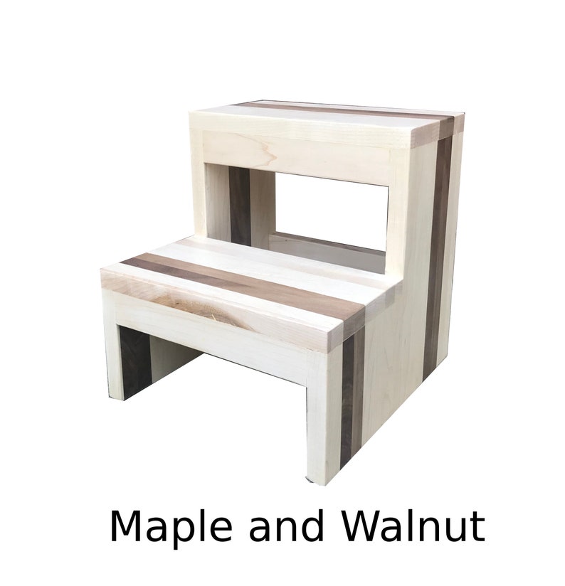 Two Step Stool Footstool Modern By Cw Furniture Custom Etsy