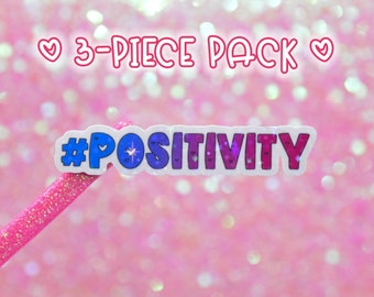 Positivity Stickers Affirmation Motivational Quotes, Sticker Pack, Vinyl Stickers for Laptops, Decals for Tumblers, Encouragement Decals