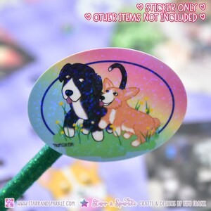 Pet Portrait Dog Stickers, Pet Decals for Laptops, Boxer Corgi Labrador Cartoons, Gifts for Pet Lovers, Dog Parents Owners