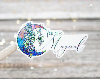 Affirmation Stickers Motivational Quotes, You Are Magical Stickers, Viny Decals for Laptops, Decals for Tumblers, Encouragement Quotes
