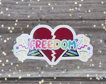 Breakup Gifts, Vinyl Decals for Laptops, Stickers for Planners, For Books, Gifts for Encouragement, Expressive Decor
