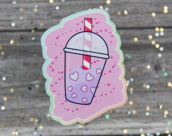 Boba Sticker, Cute Vinyl Decals for Laptops, Stickers for Planners, For Books, Gifts for Creatives