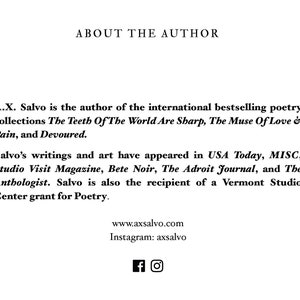 The Muse Of Love and Pain: a collection of dark poetry - Collector's Edition autographed by the author image 9