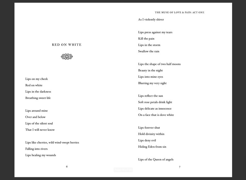 The Muse Of Love and Pain: a collection of dark poetry - Collector's Edition autographed by the author image 6