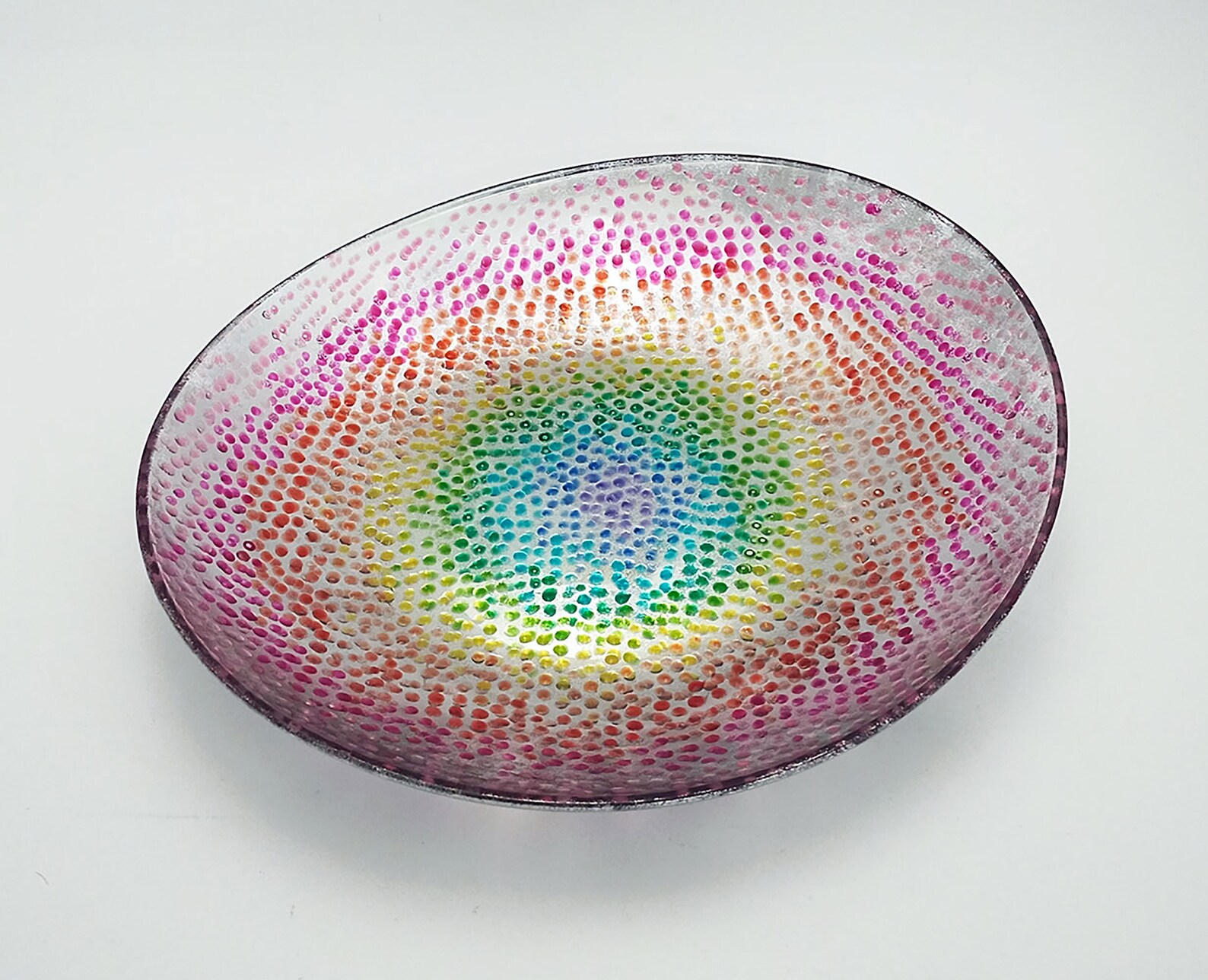 Northern Lights Centerpiece 400 Handpainted Glass Murano Style Etsy