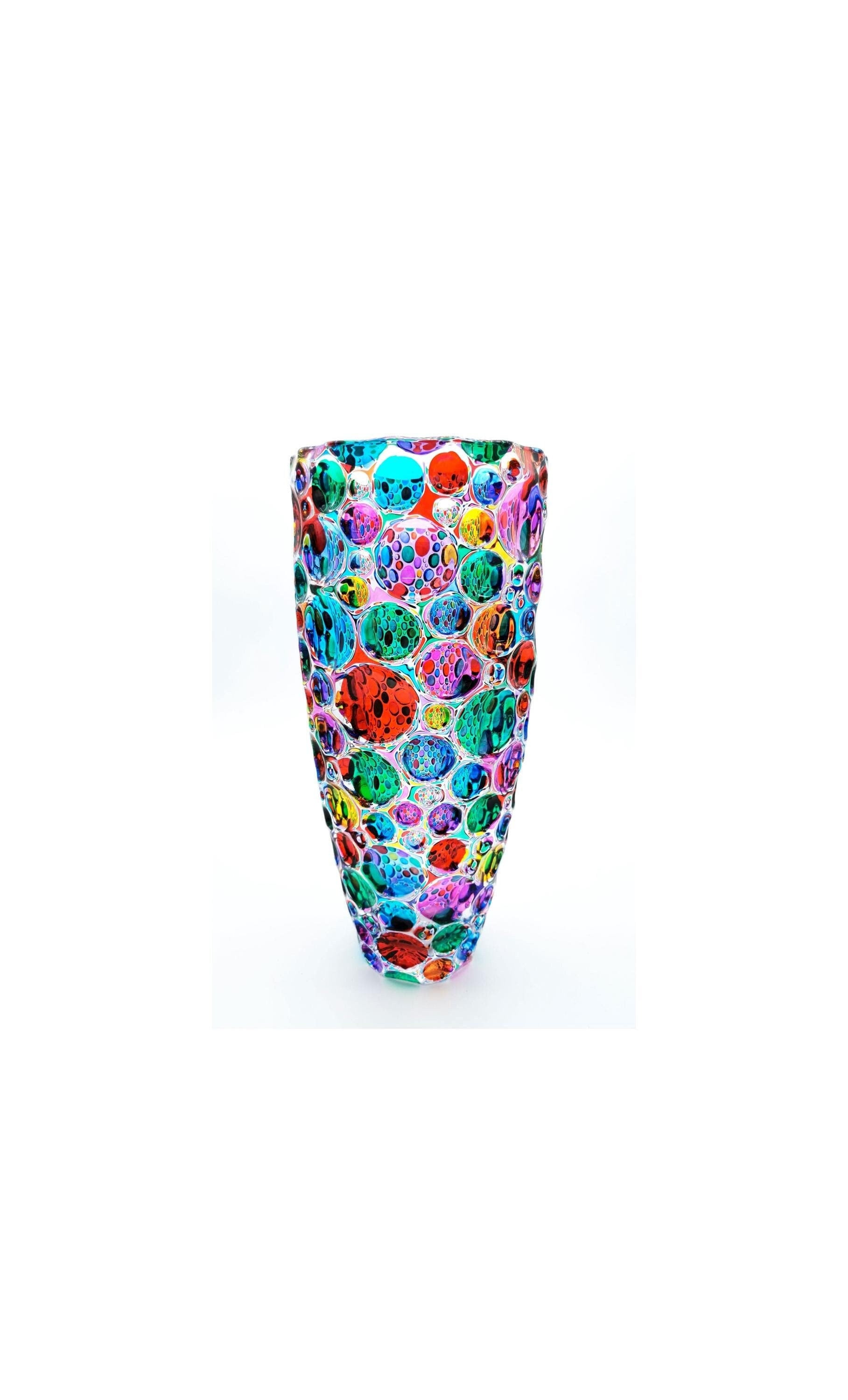 Bohemian glass vase - Etsy 日本