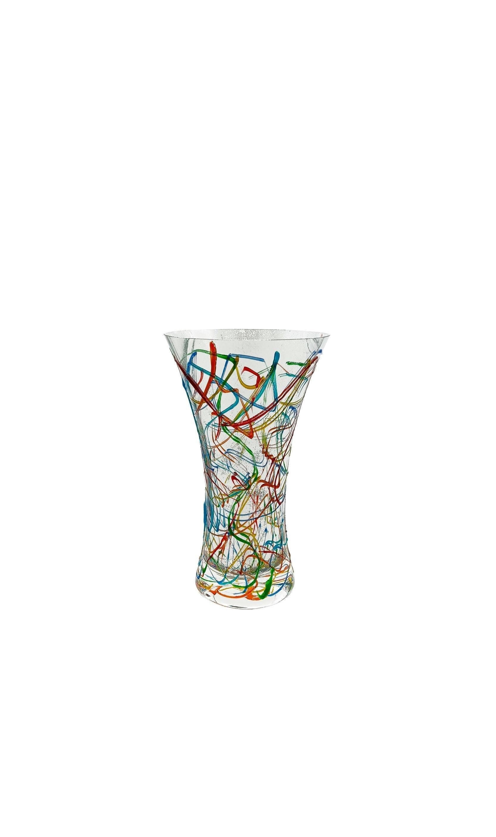 Reflex Jazz Vase 255 – Hand-Painted, Murano Style, Venice