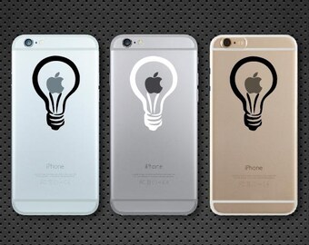 Apple Lightbulb iPhone decal - iPhone sticker