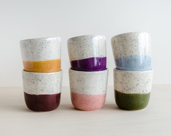 Mug - speckles color - handmade - ceramics - to order