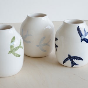 Vase - bird - handmade - ceramic