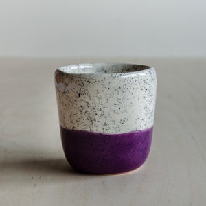 Mug - speckles purple - handmade - ceramic