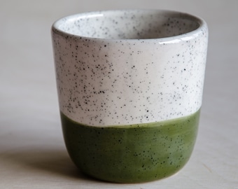 Mug - speckled forest - handmade - ceramic