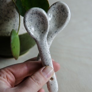 Spoon - speckles - handmade - ceramics