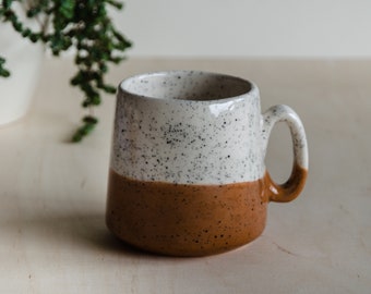 Cup - speckles teddy brown - handmade - ceramic