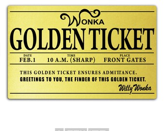 wonka golden ticket etsy