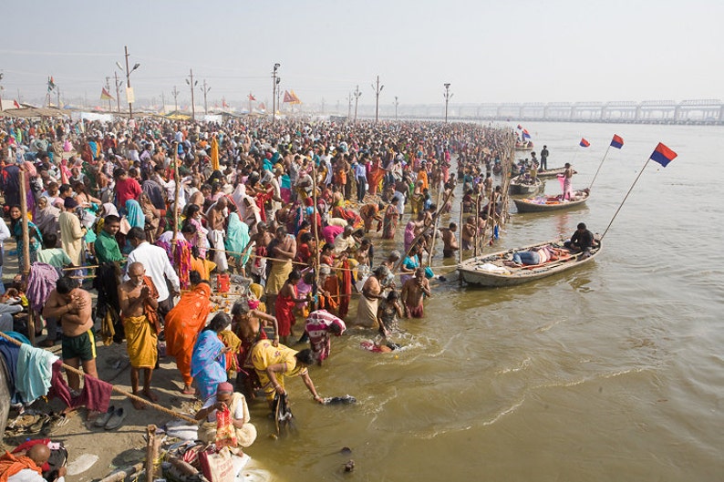 Street Photography,Fine Art Print,India,Wall Art, Kumbh Mela,Hindu Festival, Travel Photography, Maadat,Allahabad,4x6,8x12,12x18,16x24,20x30 image 1