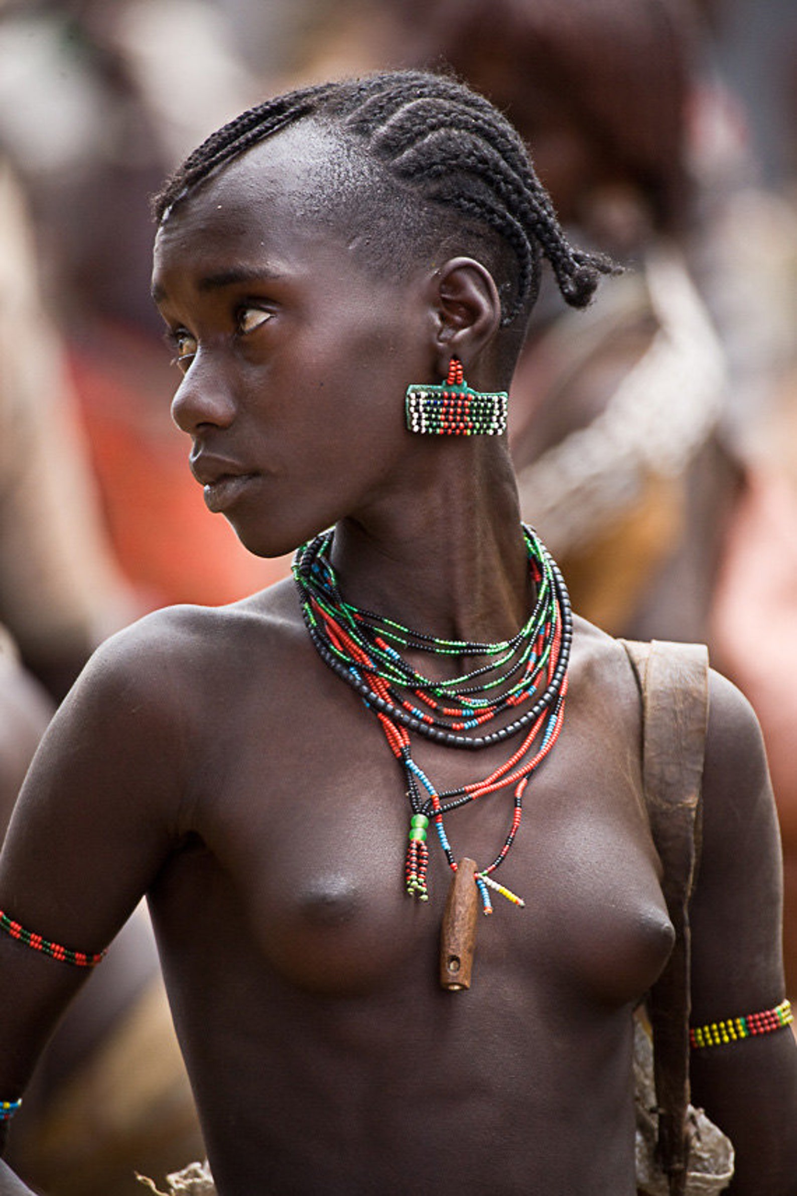 African topless women