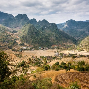 Vietnam Reise Natur Fotografie Fine Art Print Wandkunst Fotografie Paddyfelder Bergdorf Reis Maadat4x6 8x12 12x18 16x24 20x30